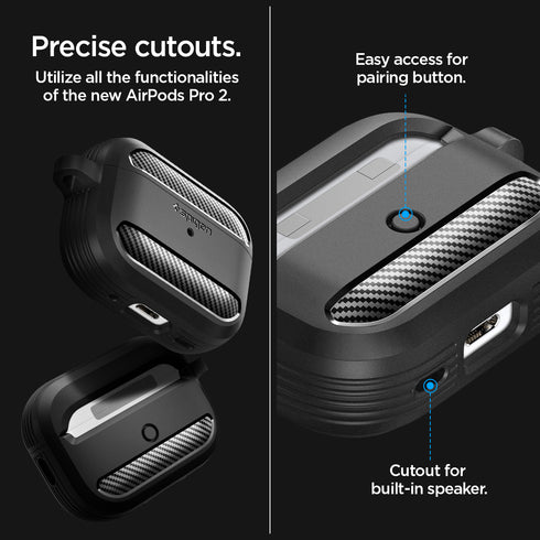 Spigen AirPods Pro 2 Case – Rugged Armor